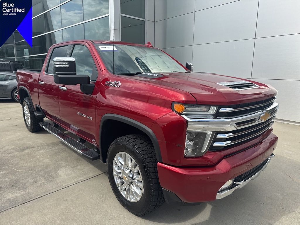 Cherry Red Tintcoat 2022 Chevrolet Silverado 2500HD High Country Crew Cab 4WD Pickup Truck Four-Wheel Drive Automatic