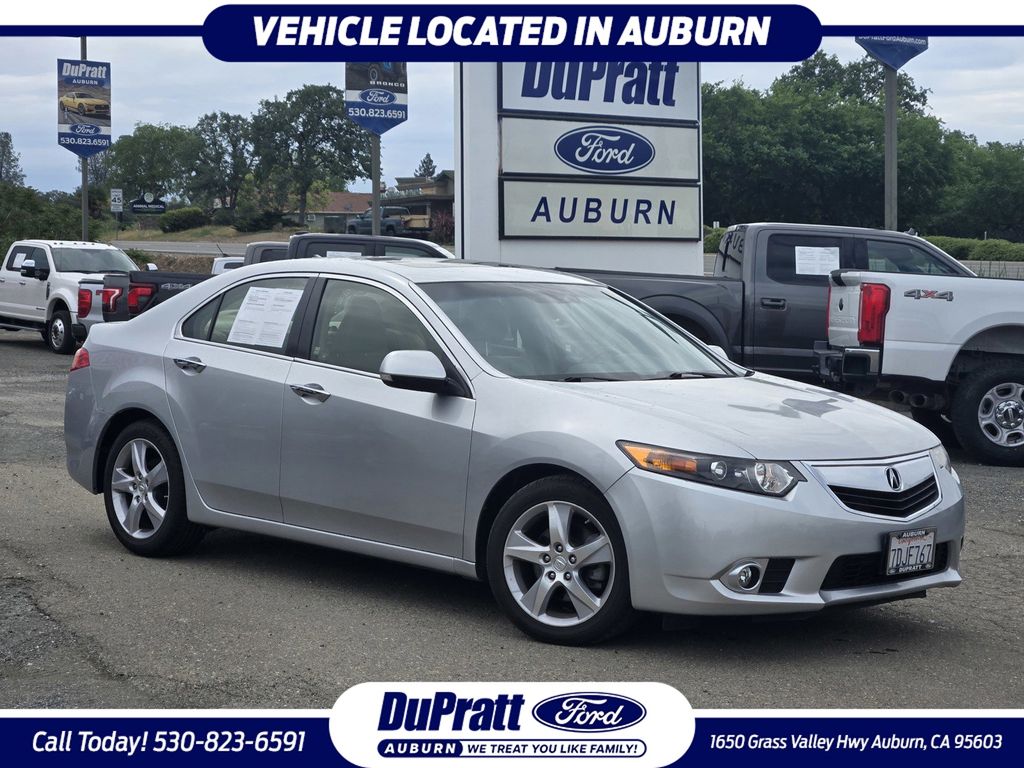 Silver 2013 Acura TSX Sedan FWD Sedan Front-Wheel Drive 5-Speed Automatic