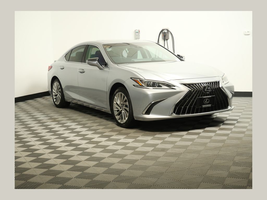 Silver 2023 Lexus ES Hybrid 300h Luxury FWD Sedan Front-Wheel Drive Continuously Variable Transmission
