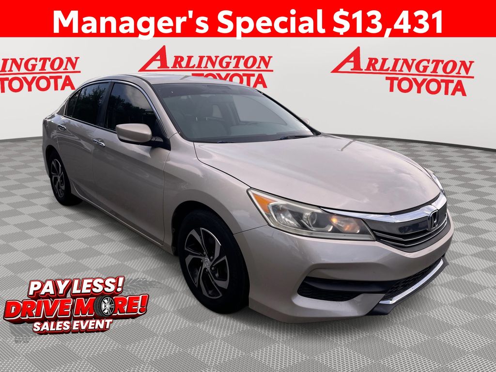 Champagne Frost Pearl 2017 Honda Accord Sedan Front-Wheel Drive Continuously Variable Transmission