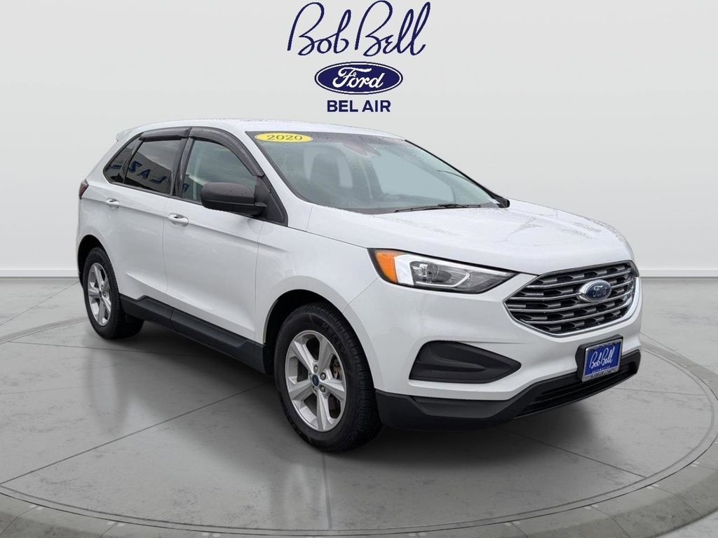 Oxford White 2020 Ford Edge SE FWD SUV / Crossover Front-Wheel Drive 8-Speed Automatic