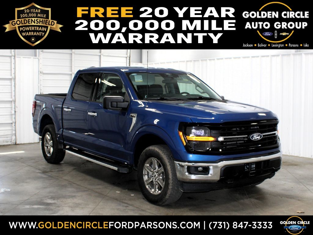 Atlas Blue Metallic 2025 Ford F-150 Pickup Truck Four-Wheel Drive Automatic
