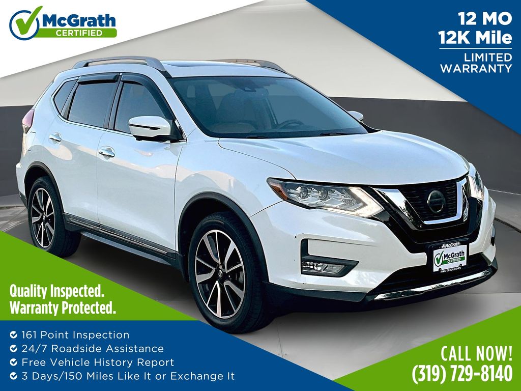Pearl White Tricoat 2019 Nissan Rogue SUV / Crossover Front-Wheel Drive Continuously Variable Transmission