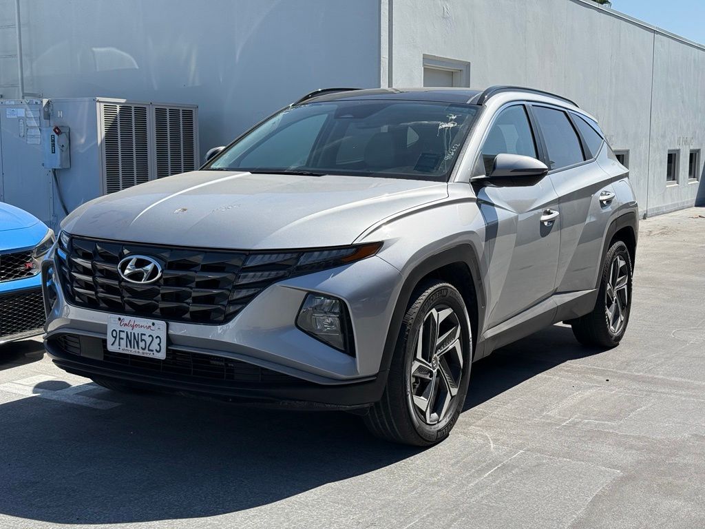 Shimmering Silver 2023 Hyundai Tucson Hybrid SUV / Crossover All-Wheel Drive 6-Speed Automatic