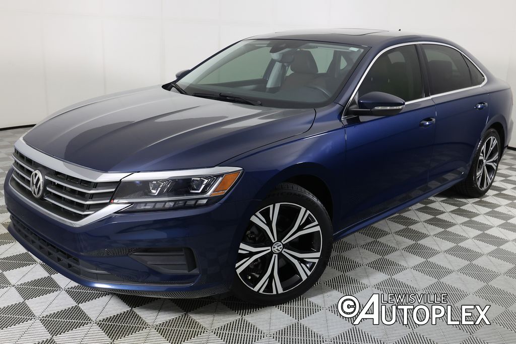 Blue 2022 Volkswagen Passat Sedan Front-Wheel Drive 6-Speed Automatic