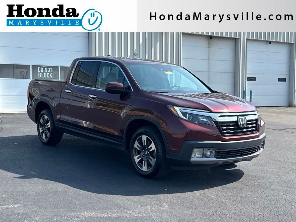 Red (Deep Scarlet Pearl) 2019 Honda Ridgeline Pickup Truck All-Wheel Drive 6-Speed Automatic