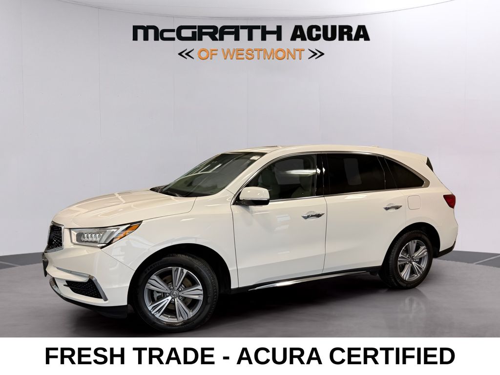 Platinum White Pearl 2020 Acura MDX SUV / Crossover All-Wheel Drive 9-Speed Automatic