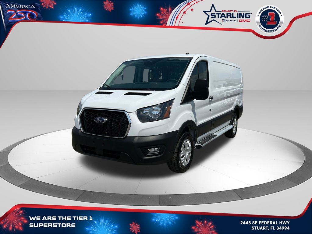 Oxford White 2025 Ford Transit Cargo Van Rear-Wheel Drive 