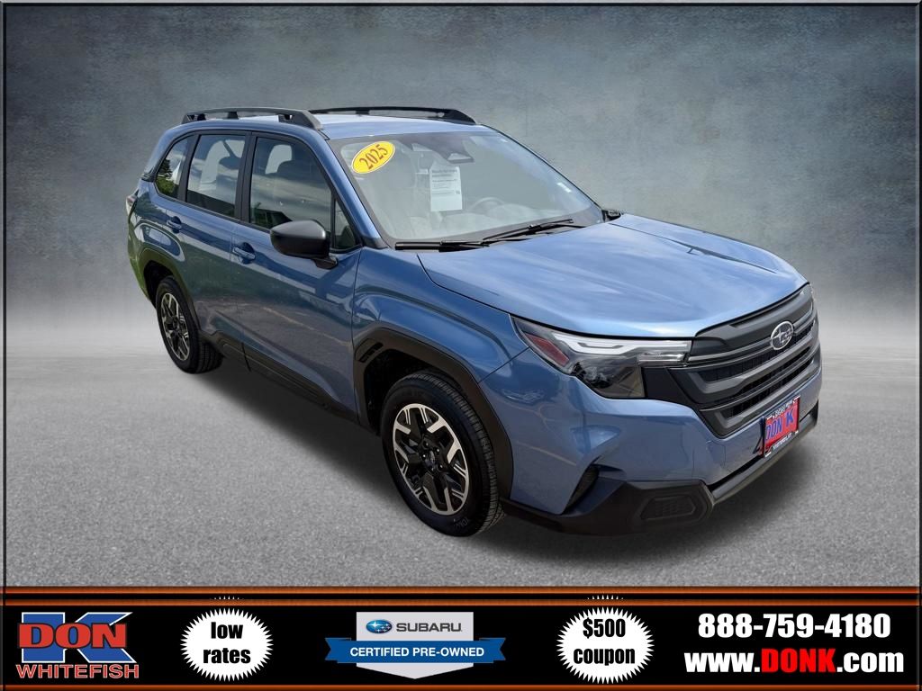 Horizon Blue Pearl 2025 Subaru Forester Crossover AWD SUV / Crossover All-Wheel Drive Continuously Variable Transmission