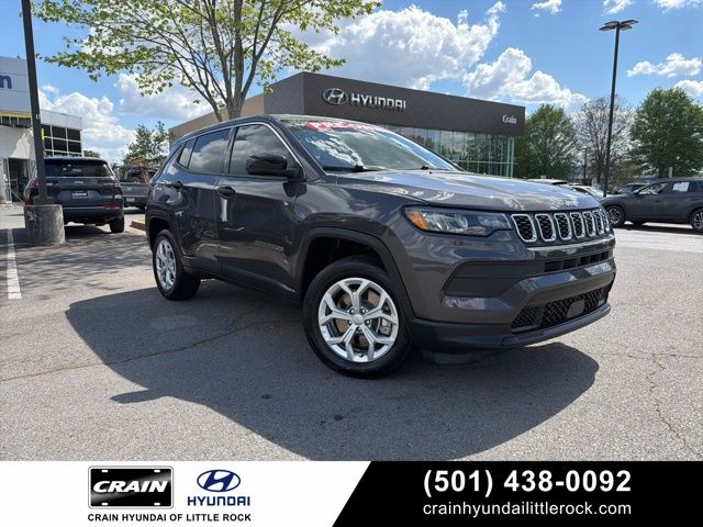 Baltic Gray Metallic Clearcoat 2024 Jeep Compass Sport 4WD SUV / Crossover Four-Wheel Drive 8-Speed Automatic