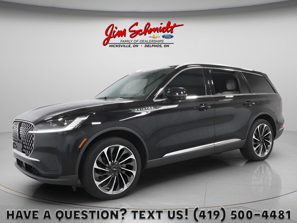 Infinite Black Metallic Clearcoat 2025 Lincoln Aviator Reserve AWD SUV / Crossover All-Wheel Drive Automatic