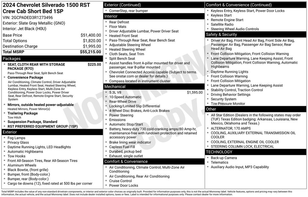 Used Car 2024 Chevrolet Silverado 1500  Rst For Sale Under $50,000 In Austin, Texas