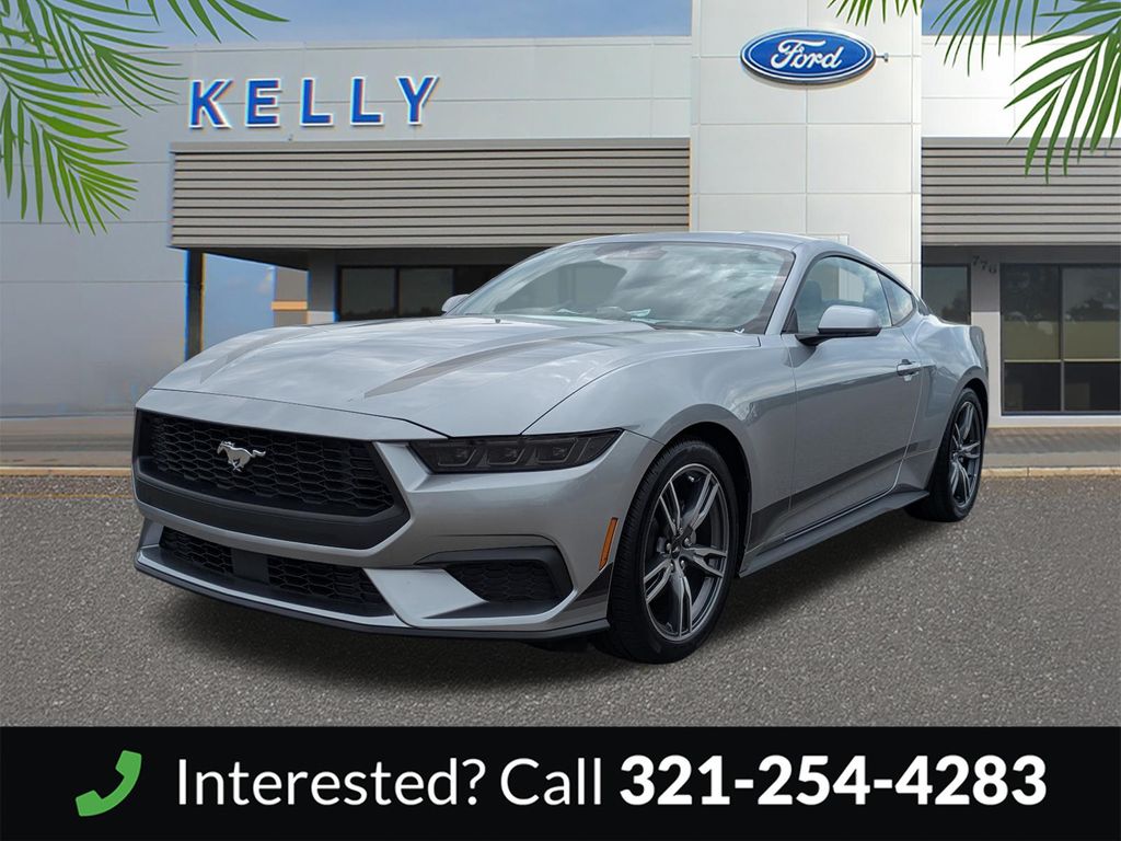 Silver Metallic 2025 Ford Mustang EcoBoost Fastback RWD Coupe Rear-Wheel Drive Automatic