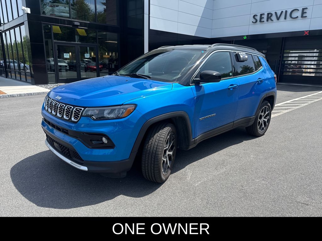 Hydro Blue Pearlcoat 2024 Jeep Compass Limited 4WD SUV / Crossover Four-Wheel Drive 8-Speed Automatic
