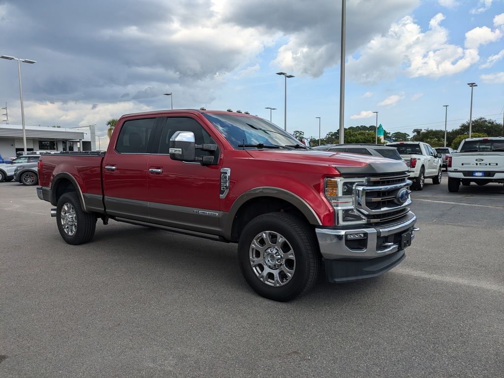 Rapid Red Metallic Tinted Clearcoat 2020 Ford F-250 Super Duty Pickup Truck Four-Wheel Drive Automatic