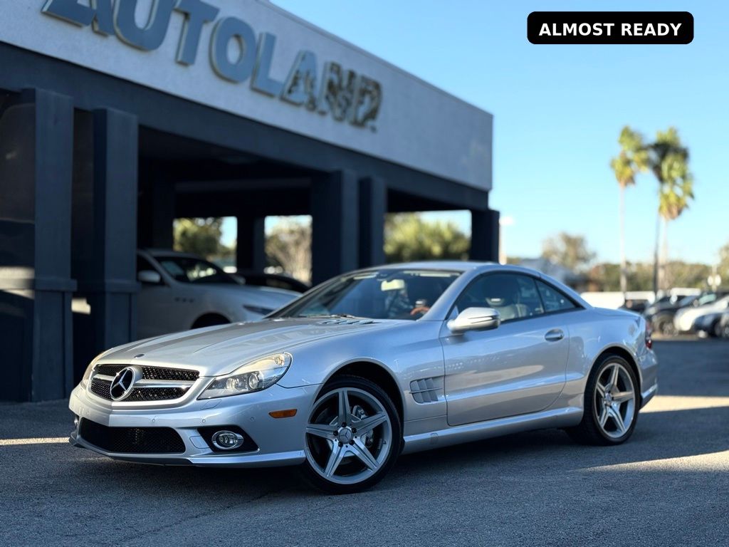 Palladium Silver Metallic 2009 Mercedes-Benz SL-Class SL 550 Convertible Rear-Wheel Drive 7-Speed Automatic