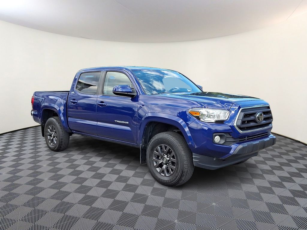 Blue Crush Metallic 2022 Toyota Tacoma Pickup Truck Four-Wheel Drive 6-Speed Automatic