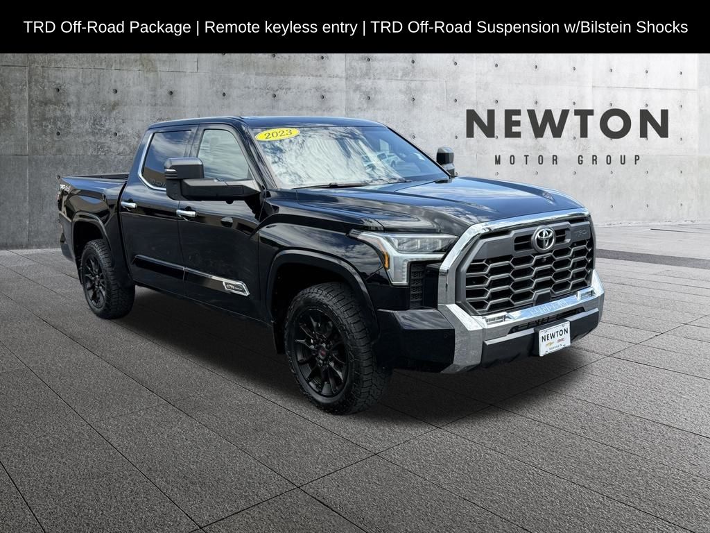 Midnight Black Metallic 2023 Toyota Tundra Pickup Truck Four-Wheel Drive Automatic