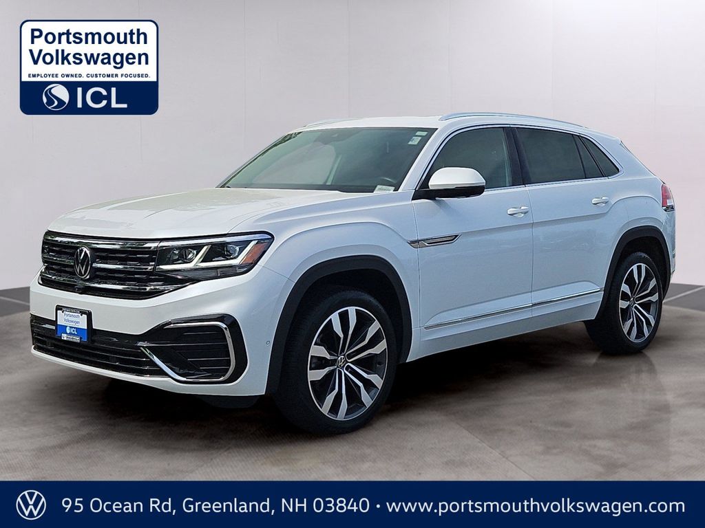 Opal White Pearl 2023 Volkswagen Atlas Cross Sport SUV / Crossover All-Wheel Drive 8-Speed Automatic