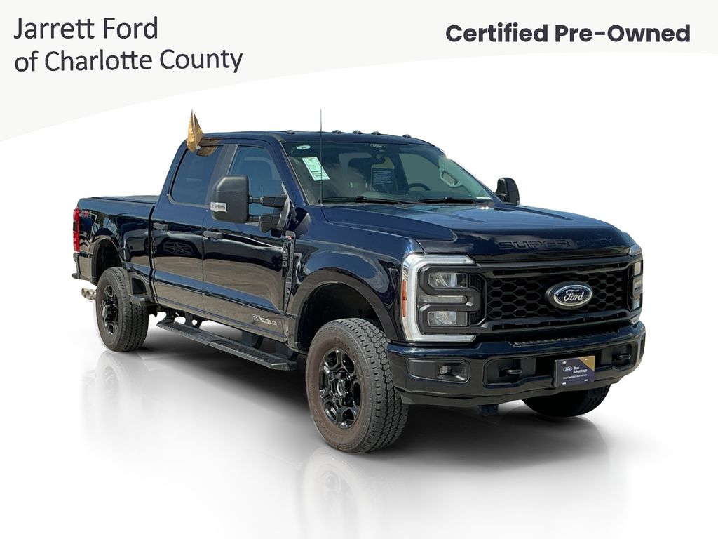 Blue Metallic 2025 Ford F-350 Super Duty Pickup Truck Four-Wheel Drive Automatic