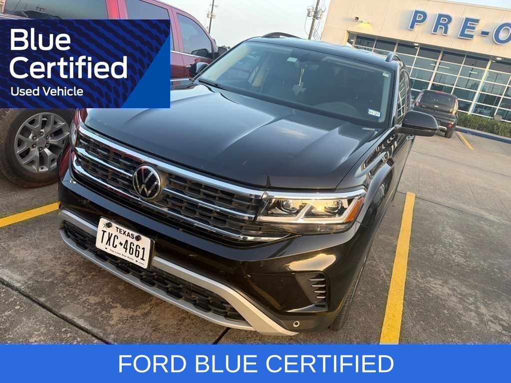 2021 Volkswagen Atlas 3.6L V6 SE w/Technology Black at Bayway Cadillac of The Woodlands