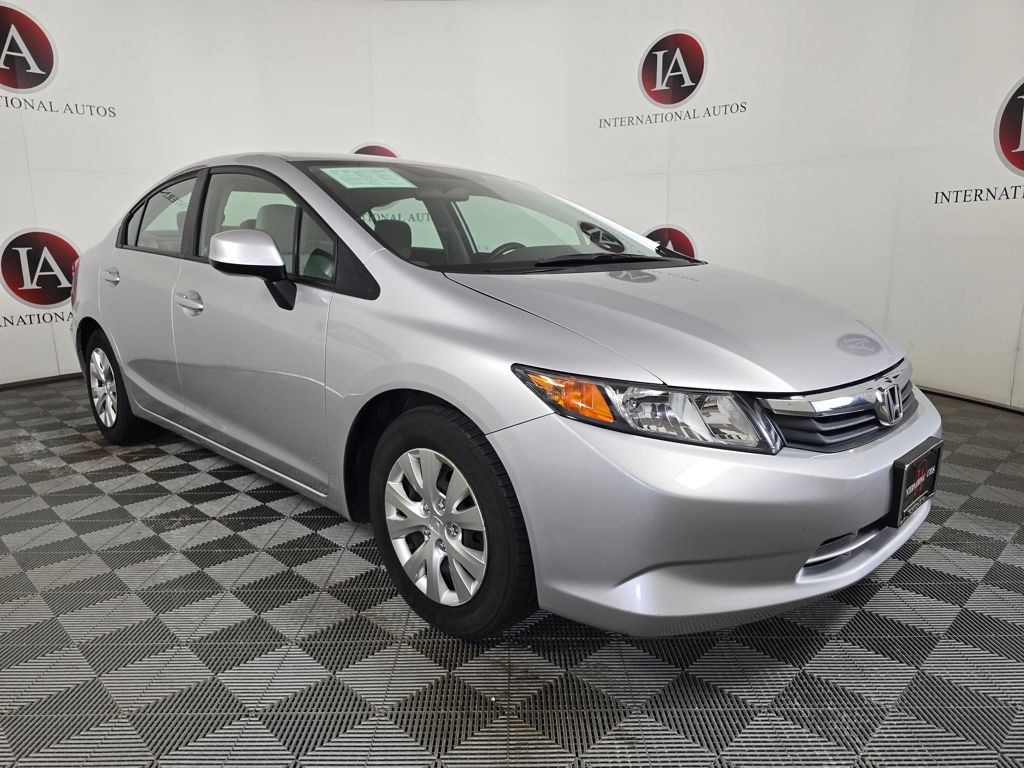 Cool Mist Metallic 2012 Honda Civic LX Sedan Front-Wheel Drive 5-Speed Automatic