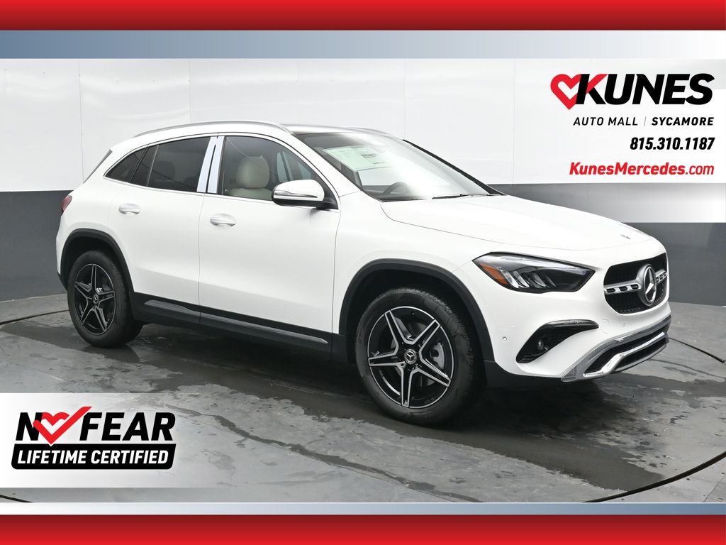 Polar White 2026 Mercedes-Benz GLA SUV / Crossover All-Wheel Drive 8-Speed Dual Clutch