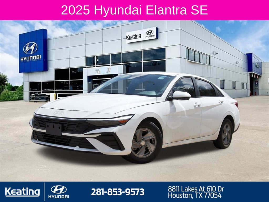 Serenity White 2025 Hyundai Elantra Sedan Front-Wheel Drive Continuously Variable Transmission