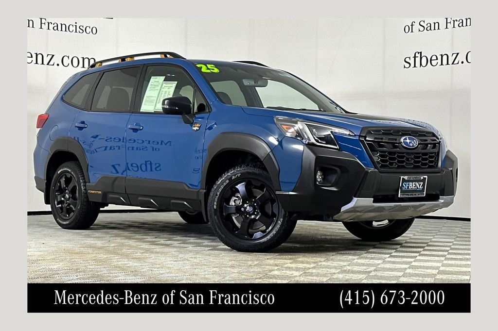 Geyser Blue 2025 Subaru Forester SUV / Crossover All-Wheel Drive Continuously Variable Transmission