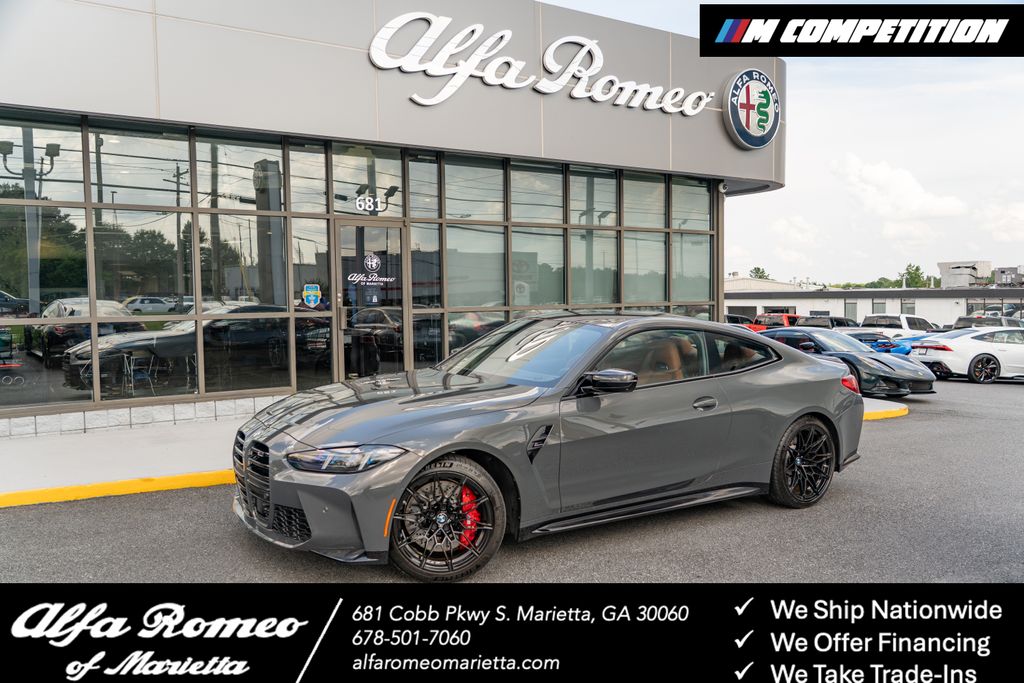 Gray (Dravit Grey Metallic) 2026 BMW M4 Coupe All-Wheel Drive 8-Speed Automatic