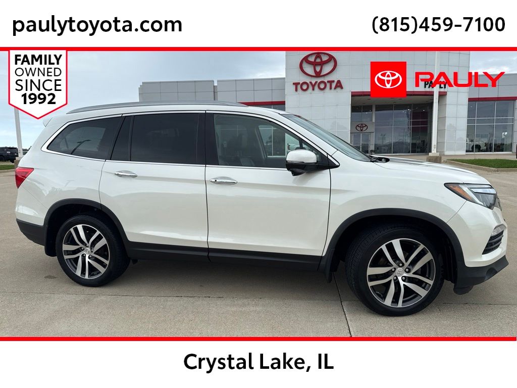 Diamond White Pearl 2018 Honda Pilot SUV / Crossover All-Wheel Drive 9-Speed Automatic