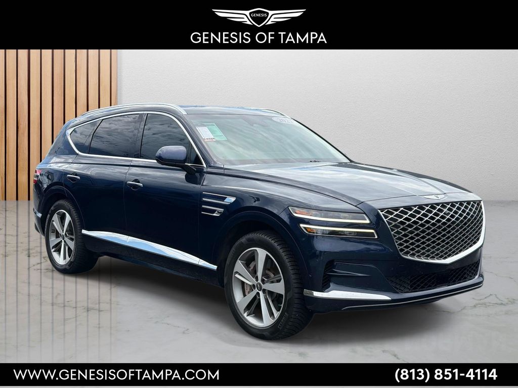 Adriatic Blue 2022 Genesis GV80 SUV / Crossover All-Wheel Drive 8-Speed Automatic