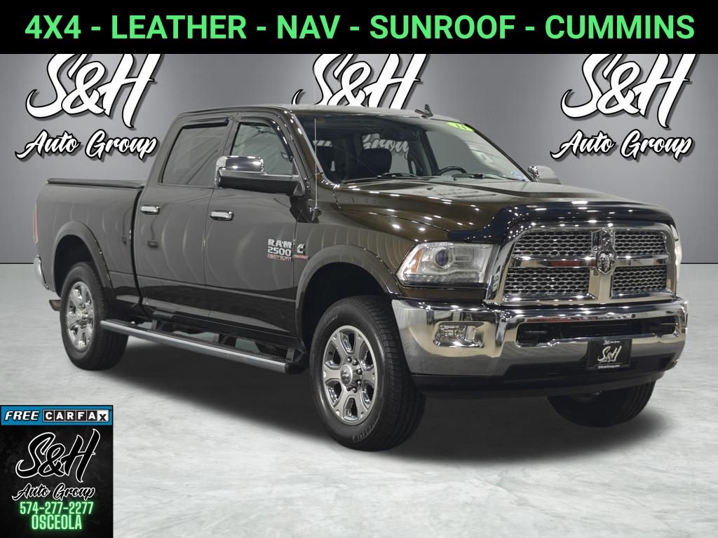Black Gold Pearlcoat 2014 RAM 2500 Laramie Crew Cab 4WD Pickup Truck Four-Wheel Drive 6-Speed Automatic