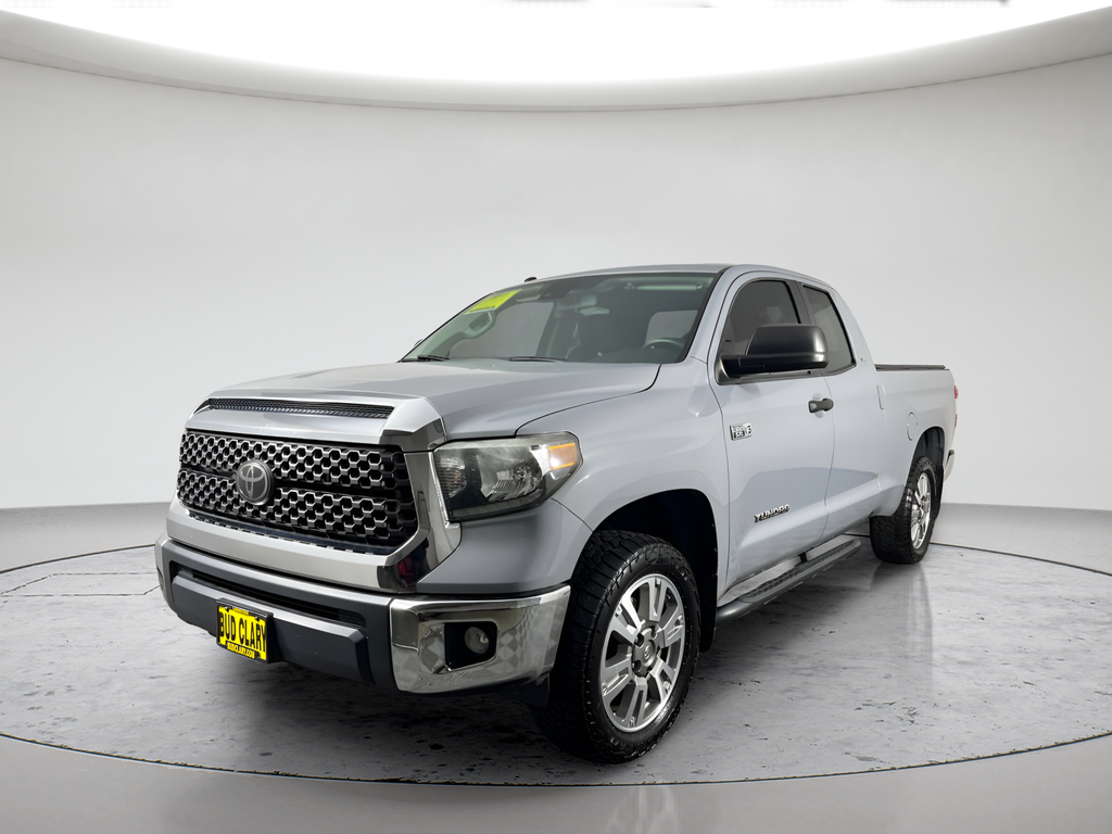 Cement 2018 Toyota Tundra SR5 Double Cab 5.7L 4WD Pickup Truck Four-Wheel Drive 6-Speed Automatic Overdrive