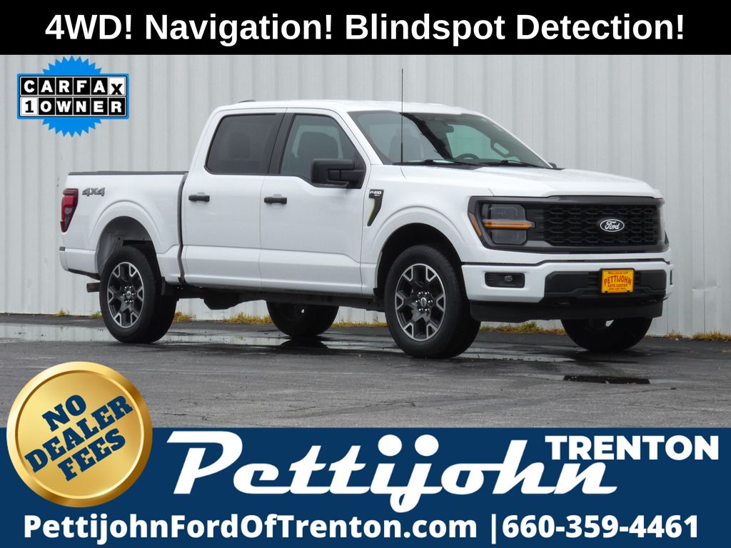 Oxford White 2024 Ford F-150 STX SuperCrew 4WD Pickup Truck Four-Wheel Drive Automatic