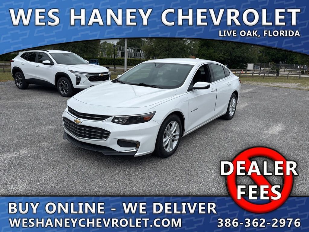 Summit White 2018 Chevrolet Malibu Sedan Front-Wheel Drive 6-Speed Automatic