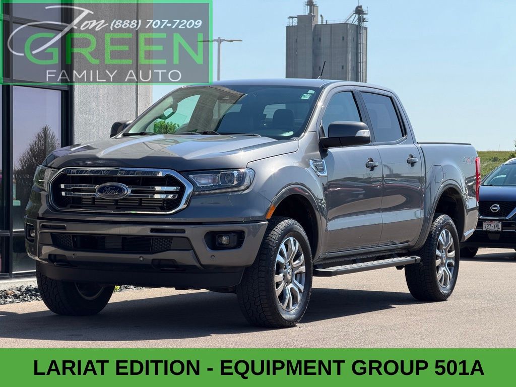 Gray 2023 Ford Ranger Pickup Truck Four-Wheel Drive Automatic