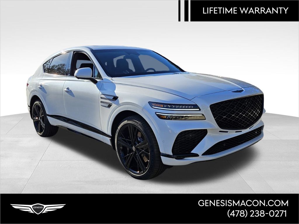 Uyuni White 2026 Genesis GV80 Coupe 3.5T E-SC Prestige Black AWD Coupe All-Wheel Drive 8-Speed Automatic