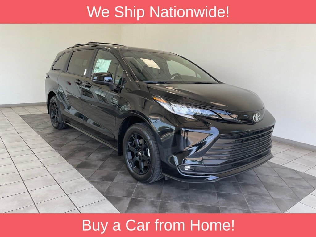 Midnight Black Metallic 2026 Toyota Sienna Minivan All-Wheel Drive Continuously Variable Transmission