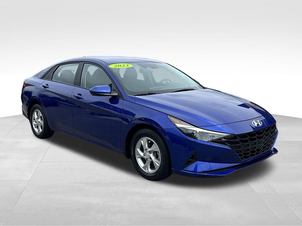 Intense Blue 2023 Hyundai Elantra Sedan Front-Wheel Drive Continuously Variable Transmission