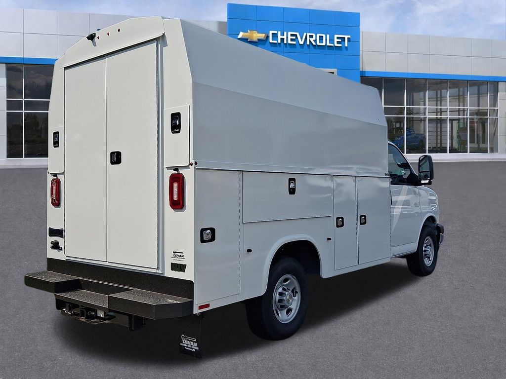 2026 Chevrolet Express 3500 Work Van White at Klick Lewis Buick Chevrolet