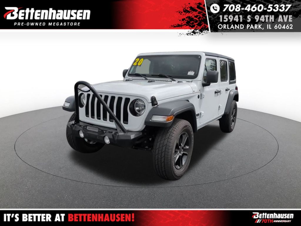 Bright White Clearcoat 2020 Jeep Wrangler SUV / Crossover Four-Wheel Drive