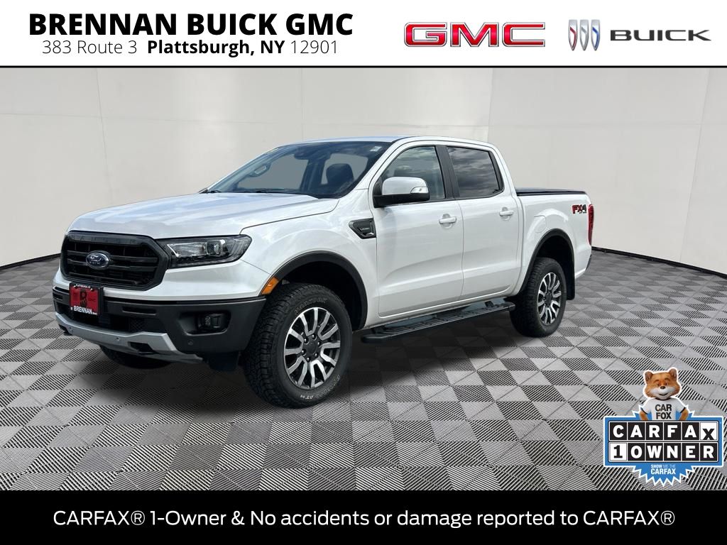 White Platinum Clearcoat 2019 Ford Ranger Pickup Truck Four-Wheel Drive Automatic