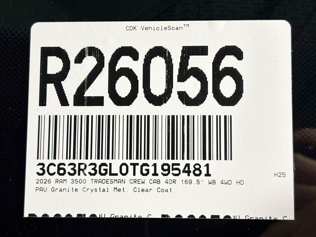 2026 Ram 3500 Tradesman