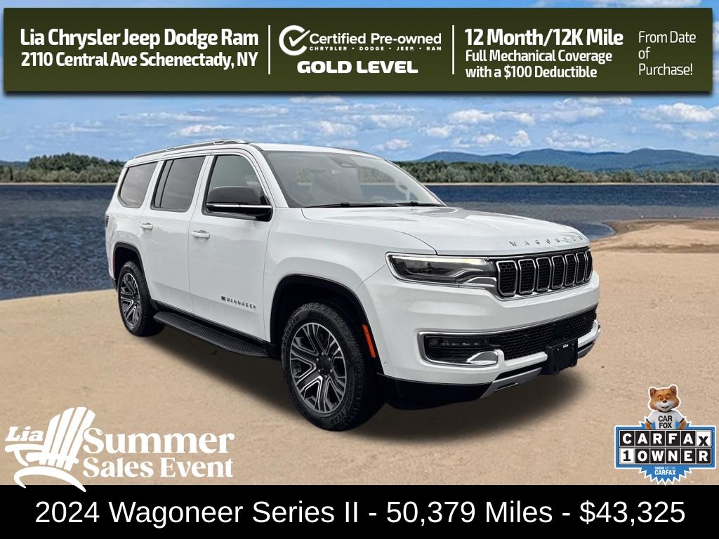 Bright White Clearcoat 2024 Jeep Wagoneer SUV / Crossover Four-Wheel Drive 8-Speed Automatic