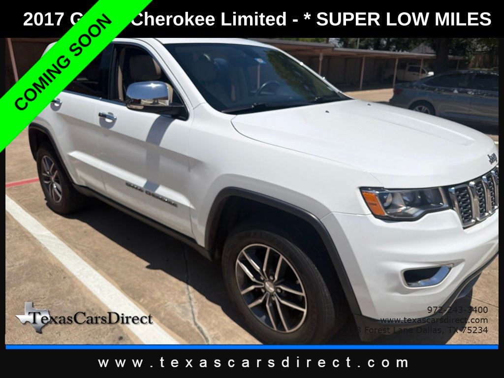 Bright White Clearcoat 2017 Jeep Grand Cherokee SUV / Crossover 4X2 8-Speed Automatic