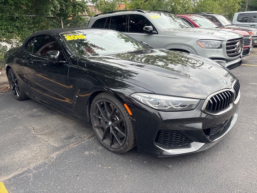 Black Sapphire Metallic 2019 BMW 8 Series Convertible All-Wheel Drive 8-Speed Automatic