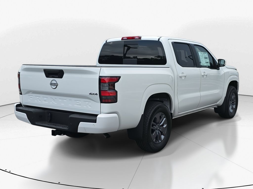 2025 Glacier White Nissan Frontier SV 4X4 Truck