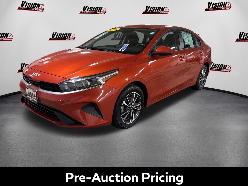Fire Orange 2024 Kia Forte Sedan Front-Wheel Drive Continuously Variable Transmission