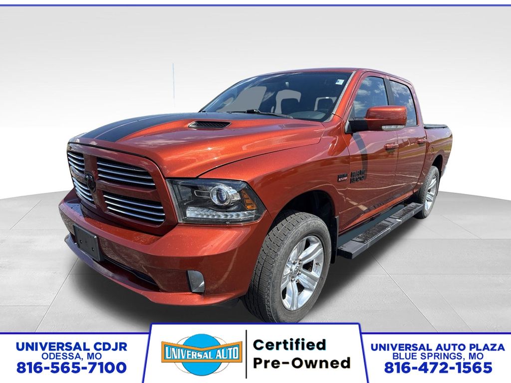 Copperhead Pearlcoat 2017 RAM 1500 Pickup Truck Four-Wheel Drive 8-Speed Automatic